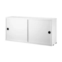Skåp m skjutdörrar 78x30x42 målad