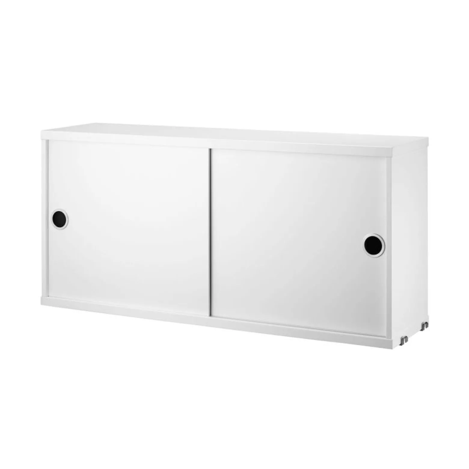 Skåp m skjutdörrar 78x20x37 målad