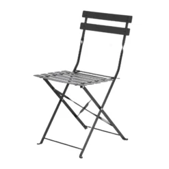 Stol Strada utomhus Svart 2-pack